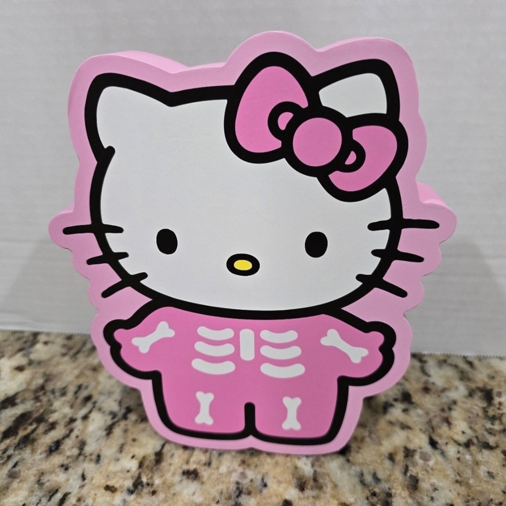 Hello Kitty Pink Skeleton Decor